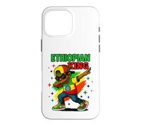 Carcasa para iPhone 16 Pro MAX Estilo Rey etíope Dab con Colores Nacionales para niños y niños