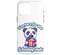 Carcasa para iPhone 16 Pro MAX Estoy aquí por el Divertido y Lindo Panda sarcástico de Schadenfreude
