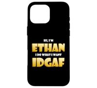 Carcasa para iPhone 16 Pro MAX Ethan Costume Idgaf Funny Meme Halloween Costume For Ethans