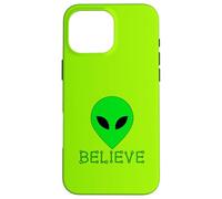 Carcasa para iPhone 16 Pro MAX Extranjero DIVERSO PEQUEÑO Verde Hombre Creer