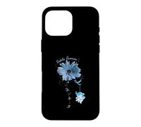 Carcasa para iPhone 16 Pro MAX Faith Hope Fight Love Elephant Sunflower Diabetes Awareness