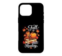 Carcasa para iPhone 16 Pro MAX Fall In Love with Reading Cute Dragon Pumpkin Books
