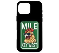 Carcasa para iPhone 16 Pro MAX Familia de Fuentes Key West Florida Rooster Chicken Mile Zero Marker