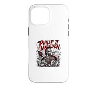Carcasa para iPhone 16 Pro MAX Felipe II de Macedonia Guerrero Rey Griego Antiguo