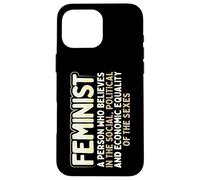 Carcasa para iPhone 16 Pro MAX Feminista Social Política Igualdad Económica Sexos Feminismo