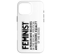 Carcasa para iPhone 16 Pro MAX Feminista Social Política Igualdad Económica Sexos Feminismo