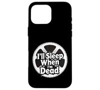 Carcasa para iPhone 16 Pro MAX Filmmaker Editor Horror Movie I'Ll Sleep When I'm Dead