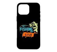 Carcasa para iPhone 16 Pro MAX Fishing S Fun Vintage Outdoor Funny Fisher Fishermen