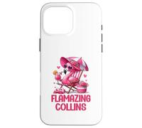 Carcasa para iPhone 16 Pro MAX Flamazing Collins Pink Flamingo Tropical Beach Trip Mujer