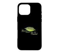 Carcasa para iPhone 16 Pro MAX Florece Donde estás Plantado Monarca Oruga
