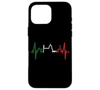 Carcasa para iPhone 16 Pro MAX Florencia Skyline Italia Latido del Corazón Amo Firenze