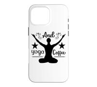 Carcasa para iPhone 16 Pro MAX Flujo de Amanecer Sereno y Vibraciones de café de Yoga