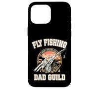 Carcasa para iPhone 16 Pro MAX Fly Fishing Dad Guild Fisher Man Día del Padre Susurrador de Peces