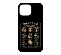 Carcasa para iPhone 16 Pro MAX Forager's Field Guide Setas comestibles Vintage Botanical