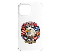 Carcasa para iPhone 16 Pro MAX Forjado de Sangre y Tripas 250 años América Águila Calva