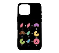 Carcasa para iPhone 16 Pro MAX Fracciones de Dona Humor matemático para Profesores, Estudiantes, niños