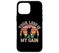 Carcasa para iPhone 16 Pro MAX Frase Detector de Metales Your Loss Is My Gain