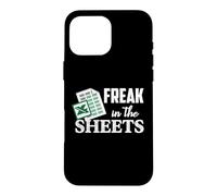 Carcasa para iPhone 16 Pro MAX Freak In The Excel Sheets Hoja de cálculo Contable Divertida