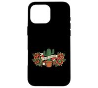 Carcasa para iPhone 16 Pro MAX Free Hugs Cactus Funny Old School Traditional Tattoo Style