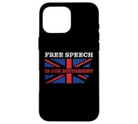 Carcasa para iPhone 16 Pro MAX Free Speech is Our Birthright - Anti-Woke Conservative Quote