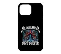 Carcasa para iPhone 16 Pro MAX Freediver Scuba Hold Your Breath Dive Deeper