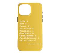 Carcasa para iPhone 16 Pro MAX Frutas del Espíritu Palabras