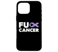 Carcasa para iPhone 16 Pro MAX Fuck Cancer - Camiseta con Texto en alemán Fuck Esophageal Cancer Awareness