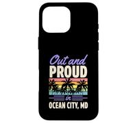 Carcasa para iPhone 16 Pro MAX Fuera Y Orgulloso En Ocean City Maryland Beach LGBTQ Orgullo Gay