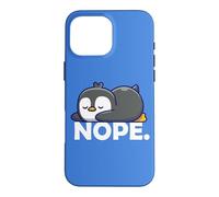 Carcasa para iPhone 16 Pro MAX Funny Chibi Anime Kawai Kids Sleep Nap Nope Penguin Lover