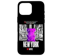 Carcasa para iPhone 16 Pro MAX Funny Colorful New YorkCity Jelly Bear Gum Artwork Graphic
