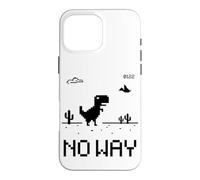 Carcasa para iPhone 16 Pro MAX Funny Cute Pixel Offline T-Rex Game, Cool Dino Game, Gaming