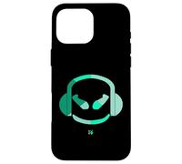 Carcasa para iPhone 16 Pro MAX Funny DJ SmilingFace Multicolores Verde Olive|Turquesa
