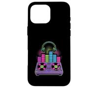 Carcasa para iPhone 16 Pro MAX Funny DJ Turntable Vinyl Records Música Mujeres Hombres
