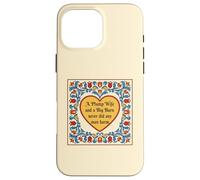 Carcasa para iPhone 16 Pro MAX Funny Farm Life Plump Wife Big Barn Nunca Hizo Daño A Cualquier Hombre