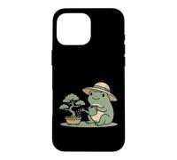 Carcasa para iPhone 16 Pro MAX Funny Frog Bonsai Gardening Japanese Style Plant Lover