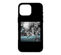 Carcasa para iPhone 16 Pro MAX Funny Gangster Cats Street Design