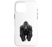 Carcasa para iPhone 16 Pro MAX Funny Gorilla Selva Vida Silvestre Naturaleza Poder Animal Arte