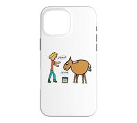 Carcasa para iPhone 16 Pro MAX Funny Lead A Horse To Water Proverbio