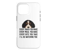Carcasa para iPhone 16 Pro MAX Funny Mens Womens Every Snack Make Begging Bernedoodle Dog
