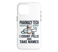Carcasa para iPhone 16 Pro MAX Funny Pharmacy Tech Squad Asistente de farmacéutico CPhT