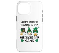 Carcasa para iPhone 16 Pro MAX Funny St Patricks GNOME Prone to Shenanigans with My Gnomies