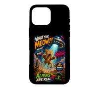 Carcasa para iPhone 16 Pro MAX Funny UFO Cat Alien Abduction Retro Comic Design