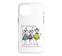 Carcasa para iPhone 16 Pro MAX Funny Women Golf Fairway Divas Vinimos, vimos, Clubes