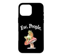 Carcasa para iPhone 16 Pro MAX Funny Womens Cottagecore Art EW People Antisocial Frog Lover