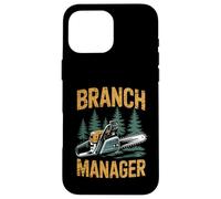 Carcasa para iPhone 16 Pro MAX Funny Woodworker Logger Branch Manager Arborist Lineman Work