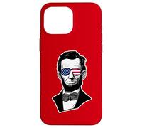 Carcasa para iPhone 16 Pro MAX Gafas de Sol Abraham Lincoln USA