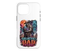 Carcasa para iPhone 16 Pro MAX Galactic Space Cowboy Dad Patrol Scifi Western Father's Day