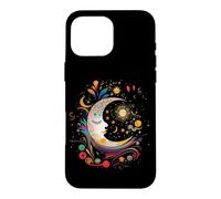 Carcasa para iPhone 16 Pro MAX Galaxy Night Sky Moon Lunar Stars Sun Love