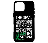 Carcasa para iPhone 16 Pro MAX Gallbladder Cancer Warriors I Am The Storm, I Will Survive