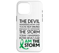 Carcasa para iPhone 16 Pro MAX Gallbladder Cancer Warriors I Am The Storm, I Will Survive